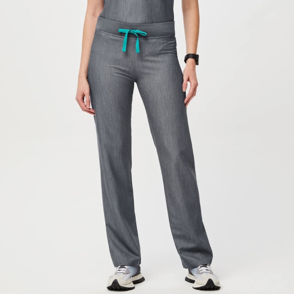 Figs Livingston scrub pants gray Graphite Medium regular length New